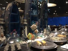 -海棠湾洲际-涛·海底餐厅·美人鱼·自助餐·海底隧道