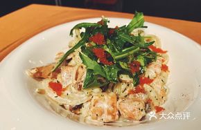 Cheese Smoked Salmon Pasta