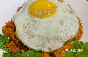 Kimchi Fried Fish Roe Seaweed Rice