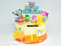 -卡比儿童蛋糕·心意定制·低脂零卡糖动物奶油FancyBALLOON(滨海店)