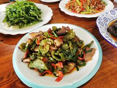 干莴苣炒腊肉-湖南湘菜馆(东湘缘二店)
