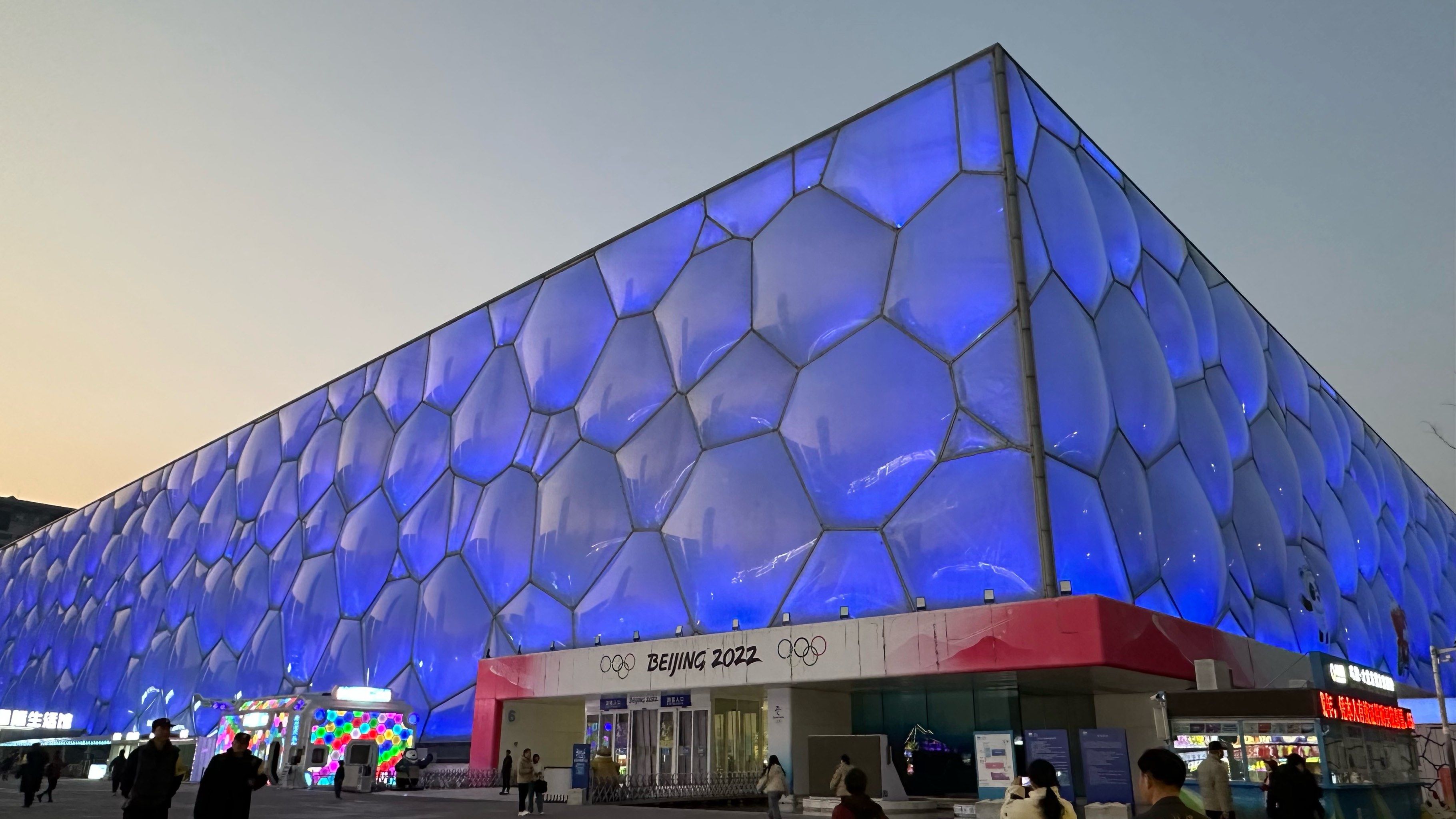 水立方的灯光美