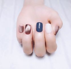 -复古绿·少女主题美甲美睫