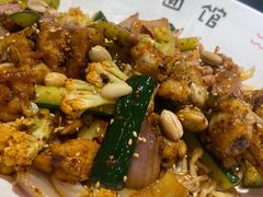 小脸大碗牛蛙干拌面-友达面馆(广州总店)