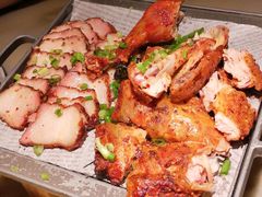 烧鸡烤五花肉双拼-绿茶餐厅(石家庄万象城店)