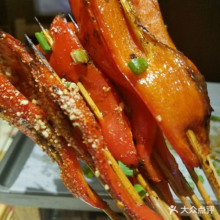 五斗柴宜宾大板烤五花把把烧(玉林店)烤甜椒图片