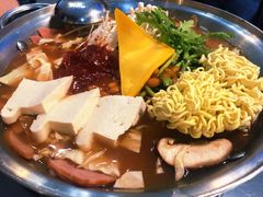 部队锅加芝士-富乐满韩国正宗炸鸡韩国料理(虹泉路店)