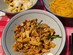 香醋炒土鸡蛋-荆九爷爆炒桥头三嫩(夫子庙店)