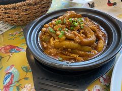 咸鱼茄子煲-芳姨广东砂锅粥(张庄路店)