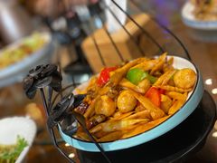 -东来菜馆•手抓海鲜家常菜•海鲜锅贴(鸽子窝店)