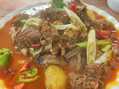 鹿茸菇大盘鸡-蘑菇拌面•正宗新疆菜