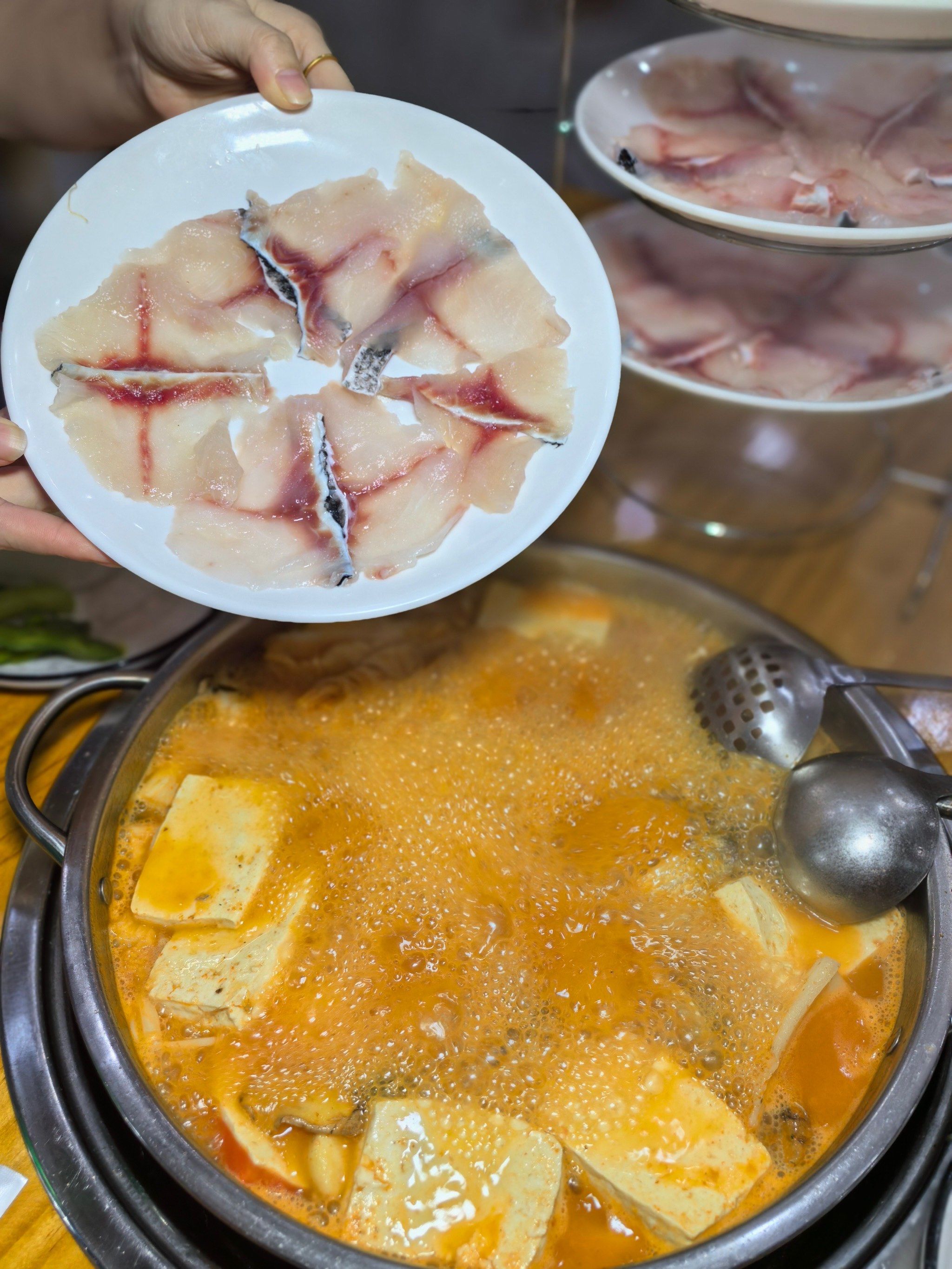 贵州酸汤鱼火锅,很适合夏天[调皮]