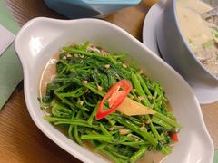 秘制虾酱炒空心菜-帕蓝·暹罗料理(曲阳店)