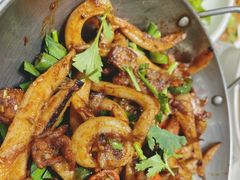 干锅鱿鱼须-刘胖子家常菜·蹄花焖藕(兴业店)