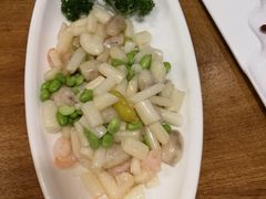 太湖虾仁炒藕芽-品大三——南京菜(大行宫店)