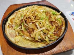 铁板包菜粉丝-听涛雅苑百味饺子老家菜馆