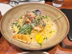 三文鱼配蟹黄奶油意大利扁面-卡朋厨房(289艺术园区店)