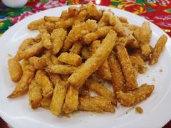 蛋黄焗地瓜-闯关东东北农家菜(崂山石老人店)