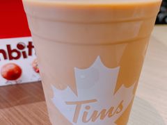 燕麦拿铁-Tims天好咖啡·贝果(雁展路万象天地店)