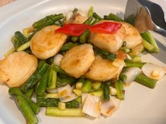芦笋炒澳洲带子-北京泰富酒店-柏景轩中餐厅