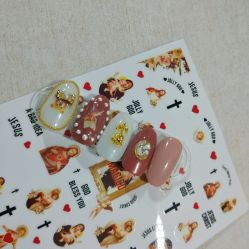 -复古绿·少女主题美甲美睫