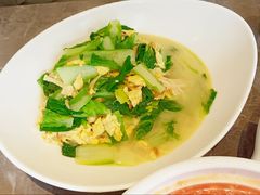 小白菜烩腐竹-吕氏焗小鲜•花园餐厅(八大关店)