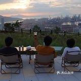 盐田港的夜与日出清晨 尽收眼底