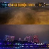 九江打卡|夜游云里雾里的烟水亭