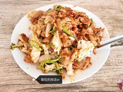 花生米炒里脊-满洲八旗铁锅靠大鹅(清泉文苑店)