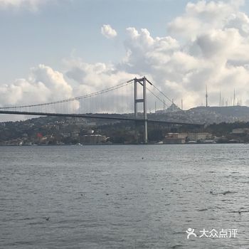 游船快靠岸时就可以看到这座博斯普鲁斯大桥通常指196
