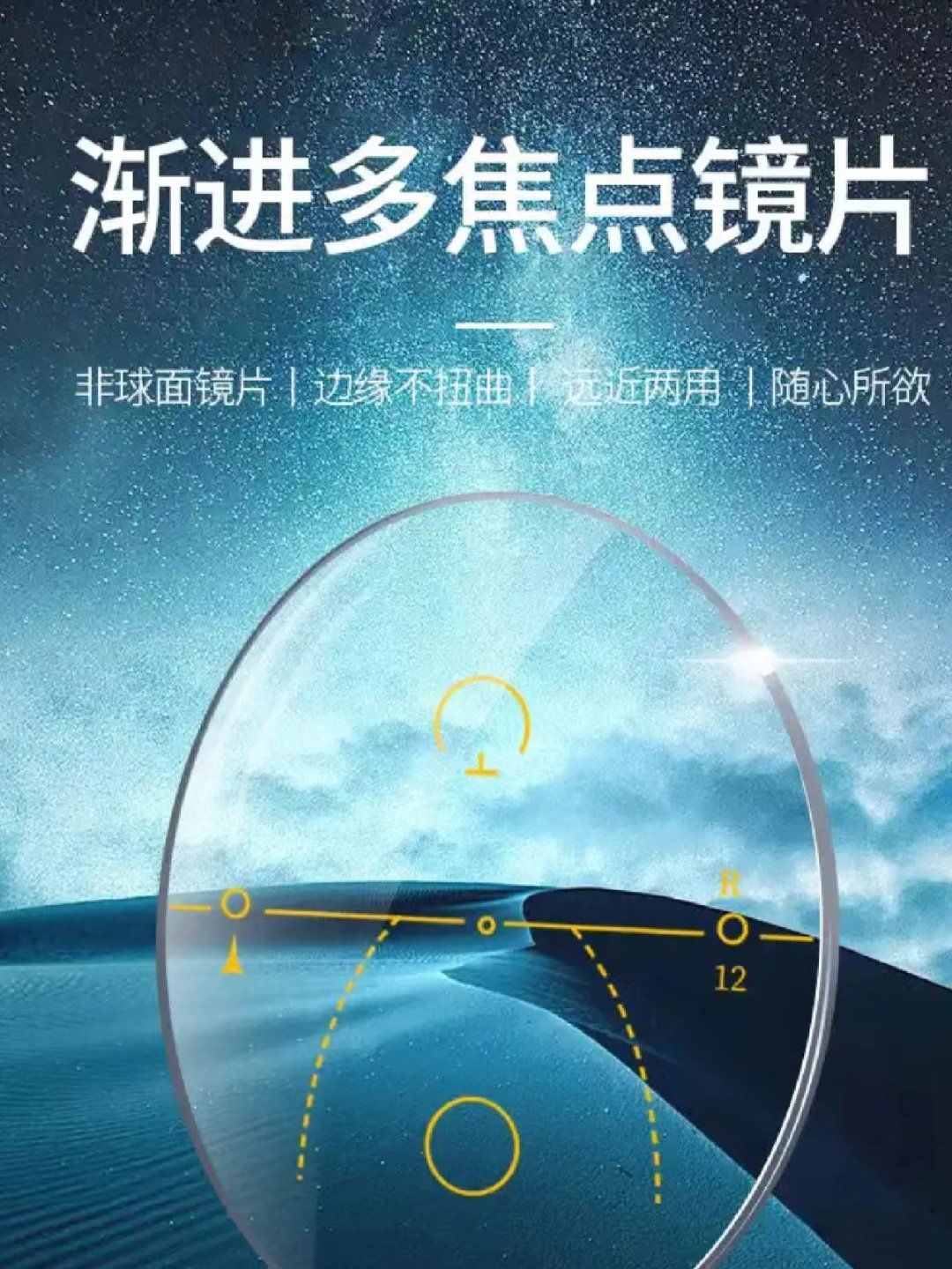神奇的渐进多焦点眼镜