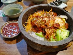 泡菜猪肉石锅拌饭-金石陈朝鲜拌饭(东城万达店)