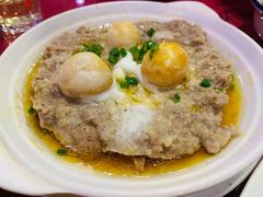 肥蛤哨子蒸水蛋-毛家饭店·30年融合新湘菜(汉峪金谷店)