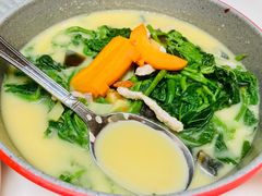 皮蛋肉丝煮桑芽-清晖小苑·顺德菜(观澜湖新城店)