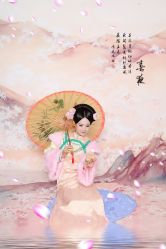 -后宫·古装汉服京剧儿童亲子全家福摄影