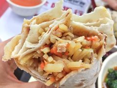 土豆丝卷饼-北大学一食堂