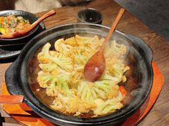 虾酱啫有机花菜-啫响粤煲料理(万好大厦店)