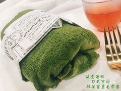 日式宇治抹茶蜜豆毛巾卷-艾加柒克蛋糕茶歇甜品台(春熙路店)