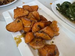 拔丝红薯-马旭土鸡焖花卷新疆菜大盘鸡·真域顺西域美食(天马大道店)