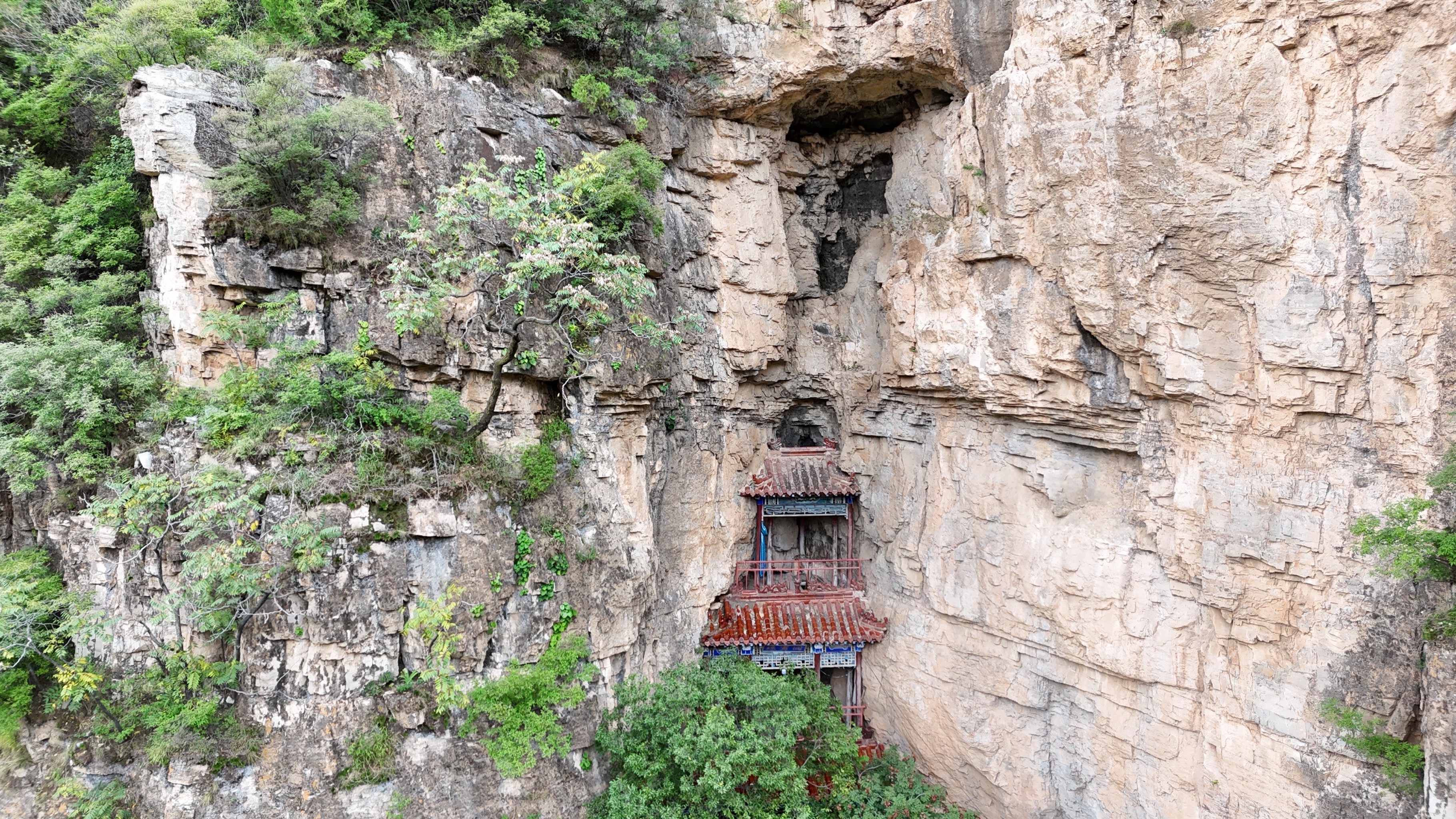 唐县茶叶庄村悬空寺图片