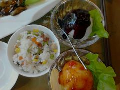 蓝莓山药、土豆泥和斋饭-天厨妙香素食餐厅(清华店)