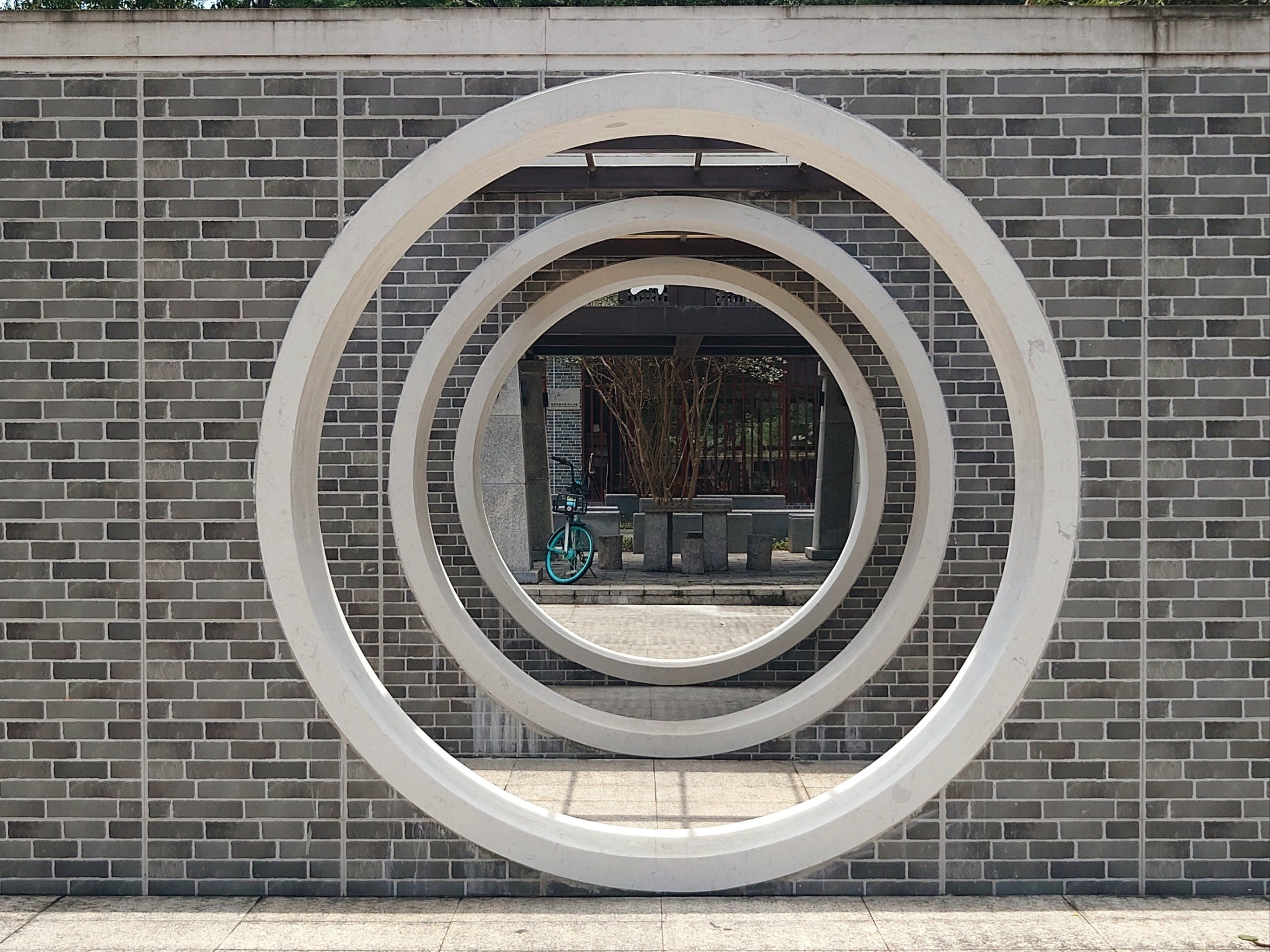 拍一夏|丹山公园的圆形拱门