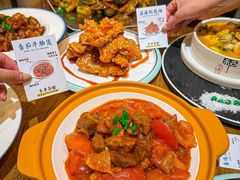 -东来菜馆•手抓海鲜家常菜•海鲜锅贴(鸽子窝店)