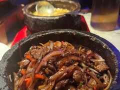 石锅爆羊肉-绿茶餐厅(乐峰广场店)