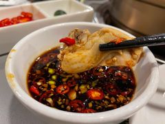 蘸料和文昌鸡很配-烹然四季椰子鸡火锅(团结湖总店)