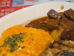 咖喱揸腩滑蛋饭-敏华冰厅(天河城店)
