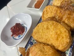 鸡蛋炸馒头片-大槐树烤肉馆