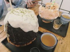抹茶生乳かき氷-WONDER ICE 萬得冰田(建設路总店)