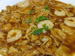 虾仁面筋-二姐家三个拿手菜·北塘海鲜·大馅锅贴王(成林道店)
