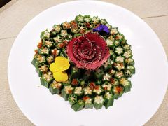 黑椒牛肉拼秋葵-将相和·海鲜蒸饺大连菜